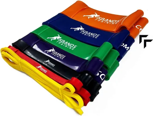 Vista 9 de Kbands Training Bandas balísticas - Bandas de dominadas asistidas por fuerza, bandas de ejercicio de levantamiento de potencia, deportes y fitness