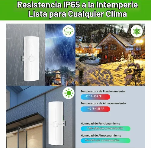 Vista 5 de Point to Point Star Link - Extensor de red de Internet para enrutador Star Link-Gen 3, extensor WiFi de largo alcance para exteriores, 5.8 GHz, 3