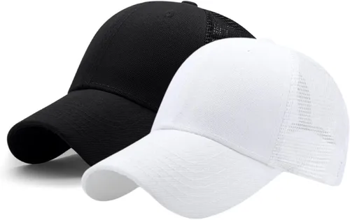 Vista 30 de Gorra de béisbol de ala corta, ajustable, de ala corta, para entrenamiento, pesca, atletismo, para correr