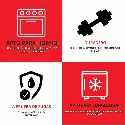 Vista 7 de Stock Your Home Rollo de papel de aluminio resistente, rollo de papel de aluminio de 300 pies x 12 pulgadas de ancho, papel de aluminio resistente