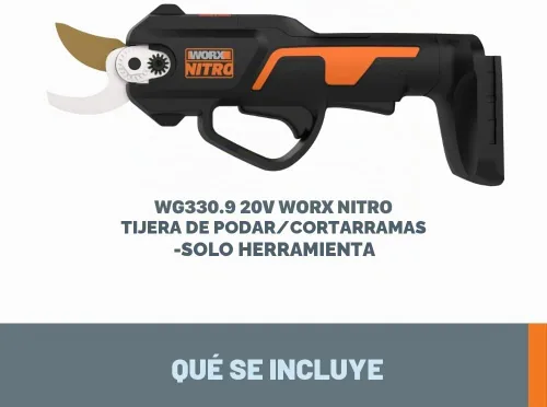 Vista 6 de Worx Tijera de podar/Podadora WORX NITRO de 20V con Power Share (Solo herramienta) - WG330.9
