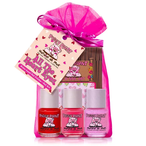 Vista 14 de Piggy Paint 4 Esmaltes Neón Set de Caja (¡Bonificación: ¡Resplandor Blacklight!)