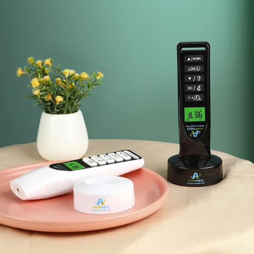 Vista 8 de Amplim 1701AE3 - Termómetro de frente, infrarrojo, digital, resistente para tomar la temperatura sin contacto, ideal para bebés, niños y adultos