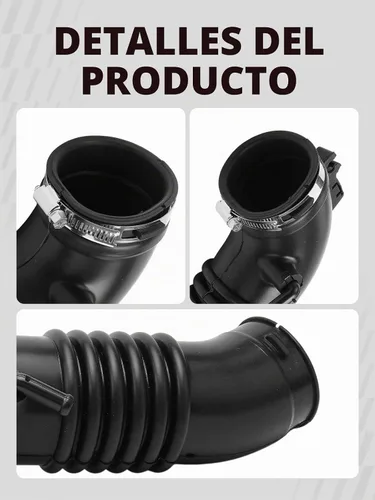 Vista 9 de Manguera de entrada del limpiador de aire para tubo de flujo para Mazda Protege 1999-2003 1.6L