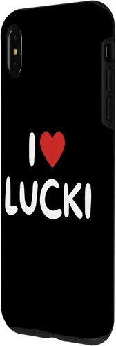 Vista 16 de Funda con corazón rojo para iPhone 16 I Love Lucki