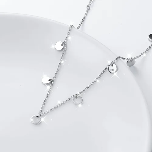 Vista 4 de Tobillera para mujer y niña, S925 plata de ley, ajustable, estilo de playa, joyería pulsera para tobillo