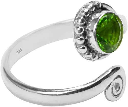 Vista 39 de Anillo de dedo del pie de piedra preciosa de plata de ley 925, joyería para el cuerpo, anillo de dedo del pie de la mano de la mano de la piedra