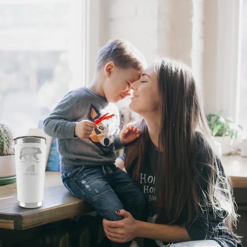 Vista 4 de Vaso de Mamá Oso, vaso personalizado para mamá