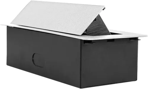 Vista 4 de Enchufe desplegable de escritorio con receptáculo de 3 tomas de corriente y 2 puertos USB