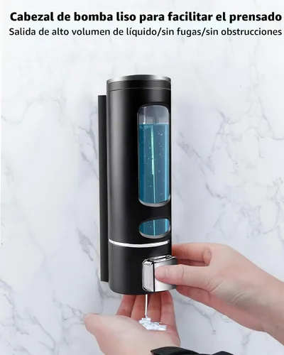 Vista 5 de Dispensador de champú y acondicionador, 13.5 fl oz, dispensador de champú