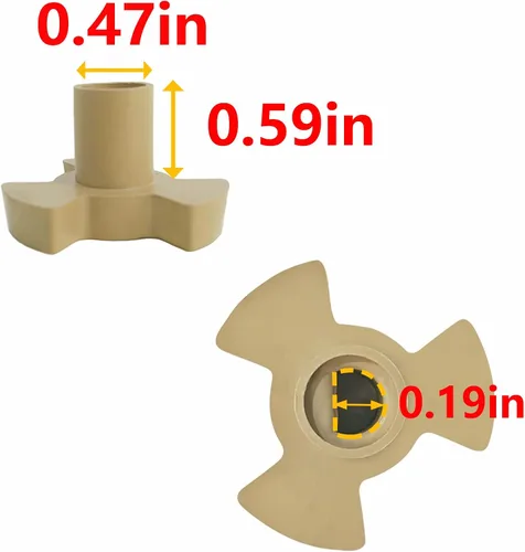 Vista 4 de 2 acopladores de placa giratoria para microondas, piezas de repuesto para horno de microondas, soporte de guía de rodillo, accesorios para plato