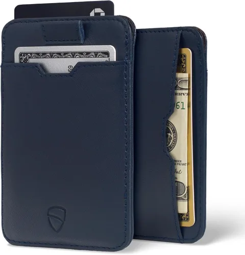 Vista 43 de Vaultskin CHELSEA - Cartera de piel delgada con bloqueo RFID para hombre, tarjetero minimalista con bolsillo frontal