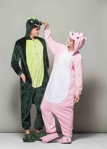 Vista 5 de HuaMei Pijama de unicornio con diseño de animal para cosplay y Halloween