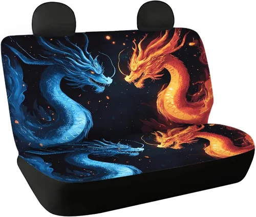 Vista 20 de AFPANQZ Funda protectora para asiento trasero de automóvil, con bandera patriótica estadounidense, solo para asiento trasero de automóvil, camión