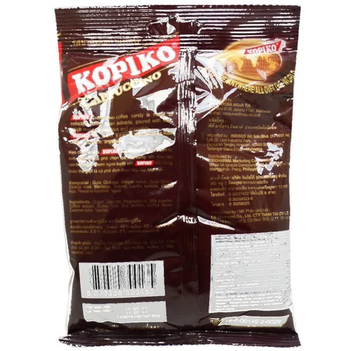 Vista 2 de Kopiko Caramelo de café fuerte y rico sabor capuchino, 4.23 oz. X 2 bolsas