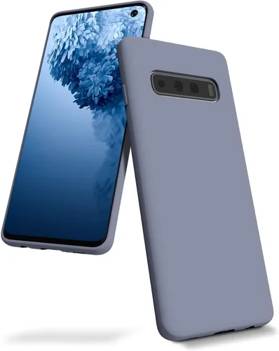 Vista 10 de GOOSPERY Funda de silicona líquida para Samsung Galaxy S10 Plus (2019) 6.4 pulgadas Jelly Rubber Bumper Case con forro de microfibra suave - Negro