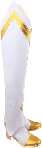 Vista 2 de Game Genshin Impact - Zapatos de cosplay para viajero Lumine, zapatos de cosplay para fiesta de Halloween, uso diario, ocio, botas casuales