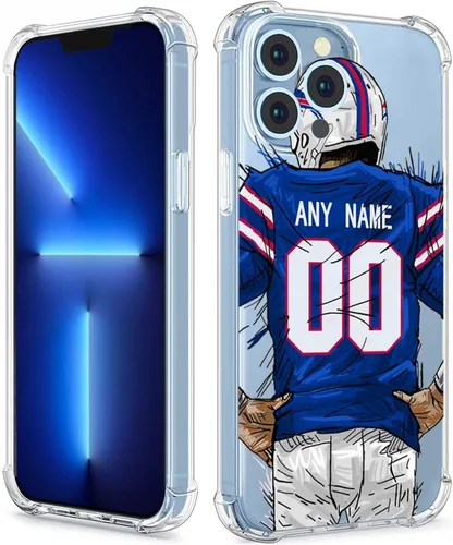 Vista 24 de Funda protectora personalizada con nombre y números para iPhone 15, 14, 13, 12, 11 Xs Max XR 8 7 6 Plus 11 Pro Mini, delgada, a prueba de golpes