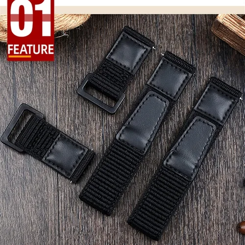 Vista 6 de NRYCR Nylon nato watch strap for S-eiko no.5 007 m-ido,For Samsung Gear S3,For huaweiGT2 sport watchband 22mm Classic black watch band