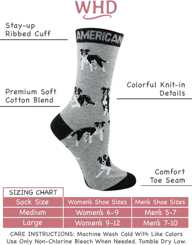 Vista 3 de American Pit Bull Terrier Socks for Women Gift for Dog Lovers