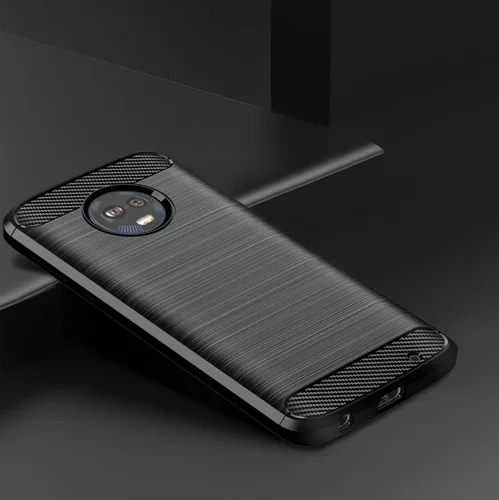 Vista 5 de Asuwish Funda compatible con Moto G6 Plus y protector de pantalla de vidrio templado, accesorios de celda, fundas de silicona para Motorola G6+