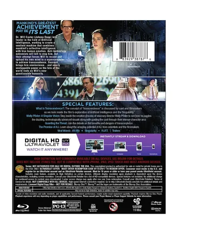 Vista 2 de Transcendence (Blu-ray + DVD)