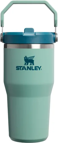 Vista 83 de STANLEY IceFlow 2.0 - Vaso con pajilla abatible con asa, 30 onzas, tapa giratoria y popote abatible, botella de agua a prueba de fugas, acero Tiza