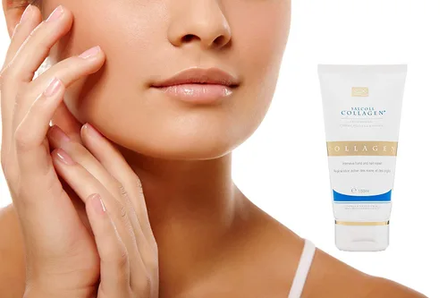 Vista 8 de Crema SALCOLL para manos con colágeno, crema para manos anti-edad hipoalergénico con colágeno natural potente, ayuda a la hidratación de la piel