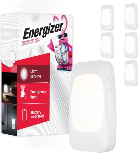 Vista 8 de ENERGIZER - Luz LED de noche 4 en 1 contra fallas de energía, 1 paquete, enchufable, sensor de luz, encendido/apagado automático, enchufe plegable