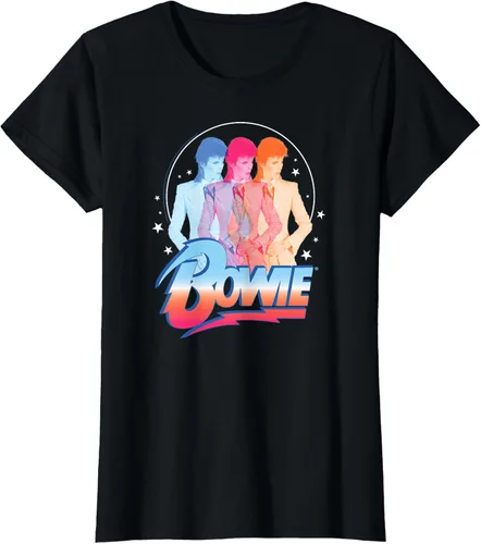 Vista 34 de David Bowie - Camiseta Bowie 3D, Negro