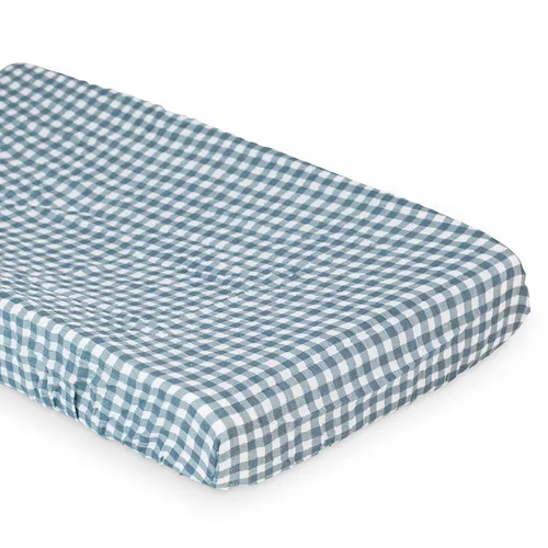 Vista 8 de lulujo Funda para cambiador de bebé, 100% muselina de algodón, tamaño estándar, 32 x 16 pulgadas, margaritas