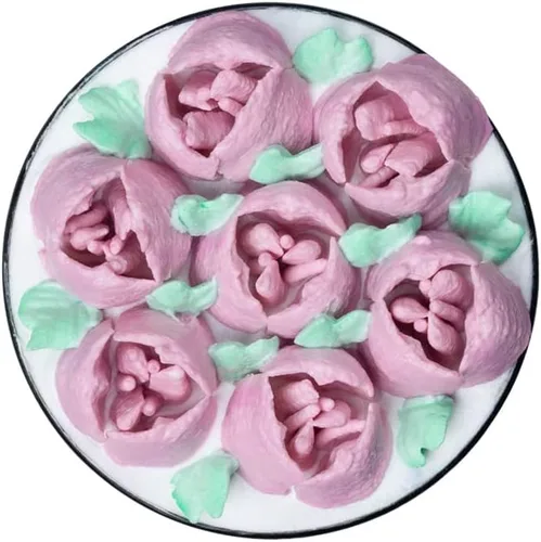 Vista 13 de Restaurantware Pastry Tek - Punta de tubería rusa, 1 punta para decoración de pastel de rosas, punta de decoración de acero inoxidable #9 resistente
