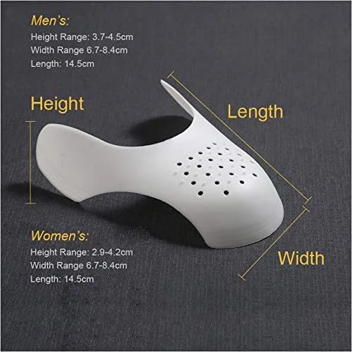 Vista 5 de CuteHome 3 pares de protectores antiarrugas para tenis, protector de arrugas de zapatos, talla 5-8.5 de EE. UU