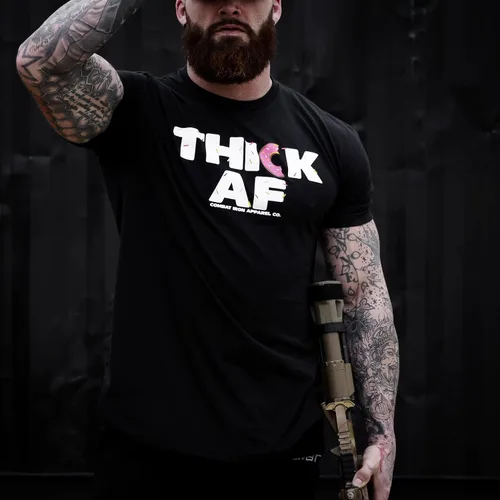Vista 5 de Combat Iron ThickAF Sprinkled Donut Edition - Camiseta de manga corta para hombre