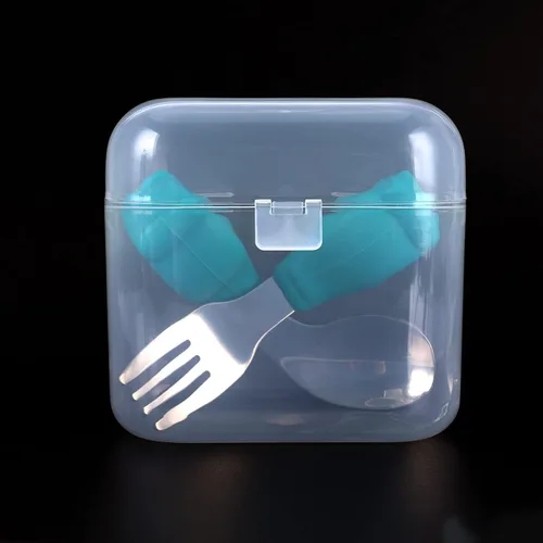 Vista 4 de Accmor Contenedor para chupete - 2 fundas para chupete para viajes, sin BPA, transparente