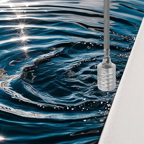 Vista 6 de Válvula de control de nivel de agua automática de acero inoxidable Nivelador de piscina Llenador automático Válvula de flotador sin electricidad