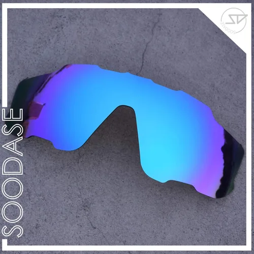 Vista 2 de SOODASE Para Oakley Jawbreaker Gafas de sol azuloroverde polarizadas reemplazo lentes