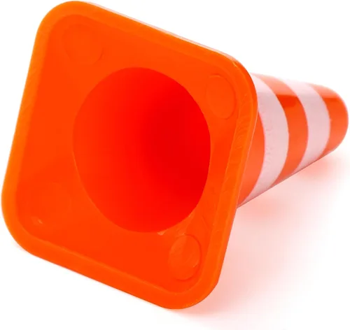 Vista 3 de ZEAYEA 30 mini conos de tráfico de plástico, conos de entrenamiento de 1.4 pulgadas, señales de tráfico, mini conos de seguridad vial para mesa