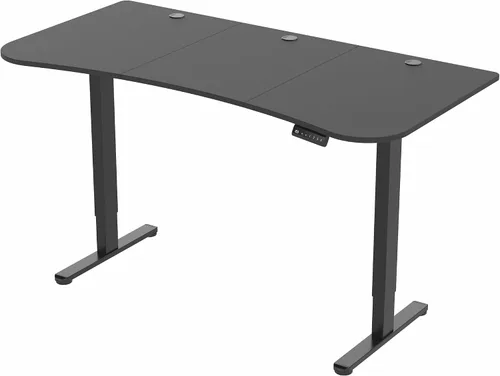 Vista 9 de VIVO DESK-KIT-E2B1B - Escritorio eléctrico de pie con motor doble, ajuste de altura de memoria, serie E2B, marco negro superior negro, DESK-KIT-E2B1B