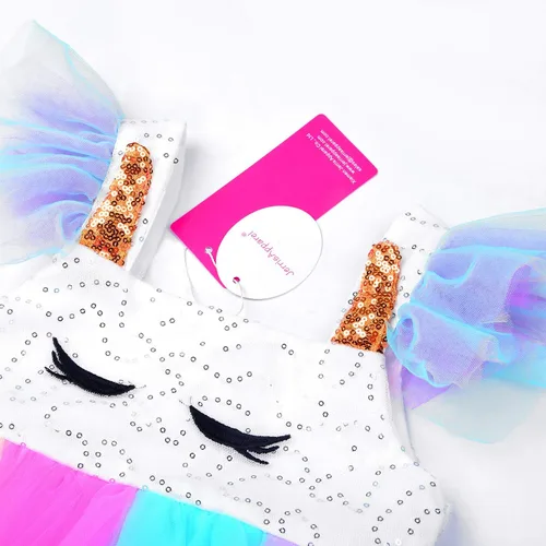 Vista 4 de JerrisApparel - Disfraz de unicornio para niña