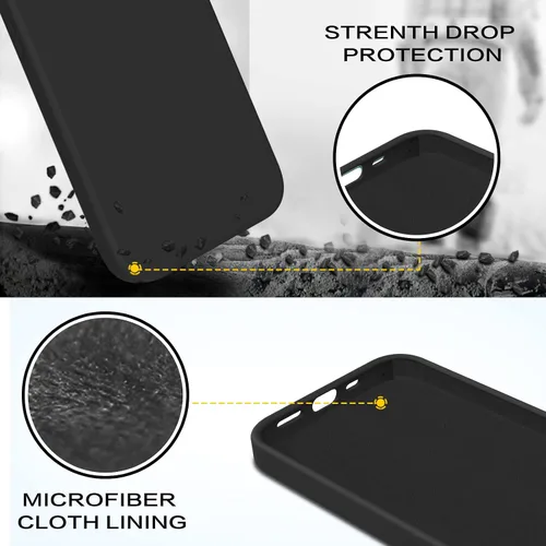 Vista 3 de BENTOBEN Funda para iPhone 13 Mini, iPhone 13 Mini, ajuste delgado, silicona líquida, gel suave, antiarañazos, a prueba de golpes, funda protectora