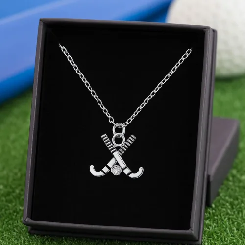 Vista 6 de Sportybella Collar de hockey sobre hierba - Joyería de hockey para niñas, regalo para jugadores y equipos