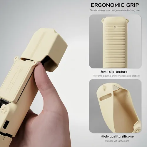 Vista 8 de Funda protectora para cámara DJI Osmo Pocket 3/Xtra Muse, funda de silicona suave con 2 protectores de pantalla y lente, accesorios de cuerpo