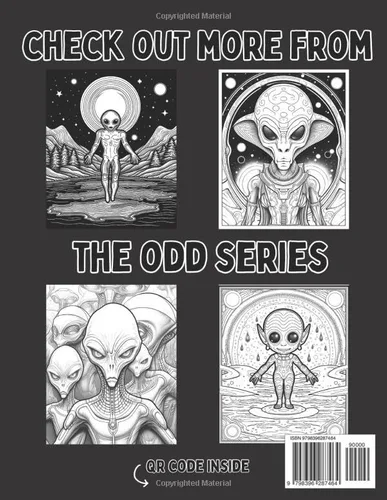 Vista 2 de Odd Aliens Coloring Book Awesome Alien coloring book for all ages (Odd Series)