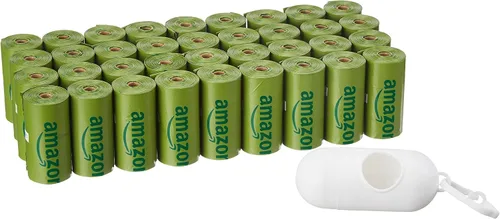 Vista 7 de AmazonBasics Bolsas Mejoradas para Desechos de Perro con Dispensador y Clip para Correa - 270 Unidades, Mango Brasileño