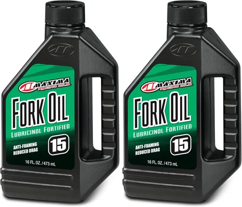 Vista 2 de Maxima Racing Oils 56916-2PK Aceite de horquilla estándar hidráulico 15w Botella de 16 oz, paquete de 2
