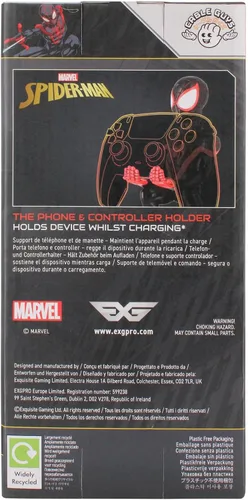Vista 4 de Exquisite Gaming Cable Guy - Marvel Spiderverse: Miles Morales Spiderman - Controlador de carga y soporte para dispositivos - Juguete - Xbox 360