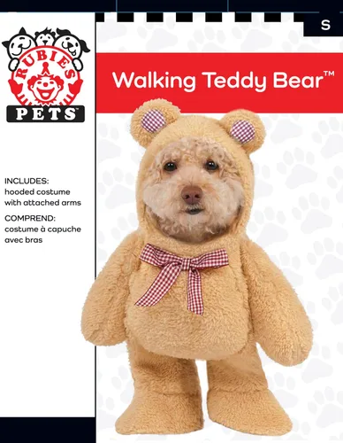 Vista 2 de Rubies - Disfraz de oso de peluche que camina, para perros y gatos, XL Marrón