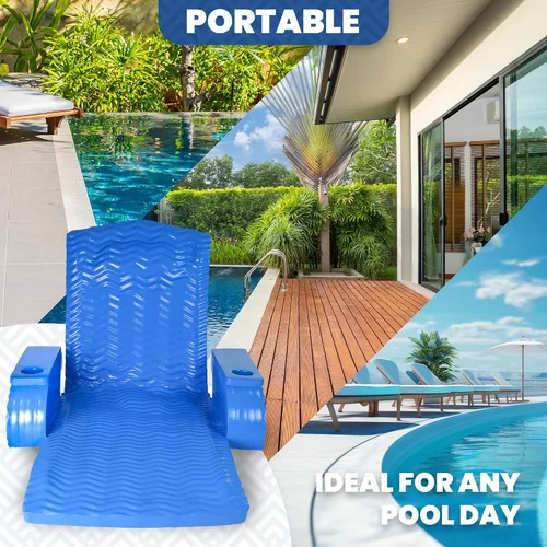 Vista 4 de Cococabana Paradise - Silla de piscina de espuma Modelo 2023 - Más grande y mejor que antes Silla de espuma de lujo para adultos y niños