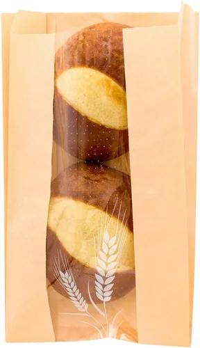Vista 20 de Restaurantware Bag Tek - Bolsas de papel para pan de 4.5 x 2.5 x 8.5 pulgadas, 100 bolsas de papel de baguette a prueba de grasa, microperforadas